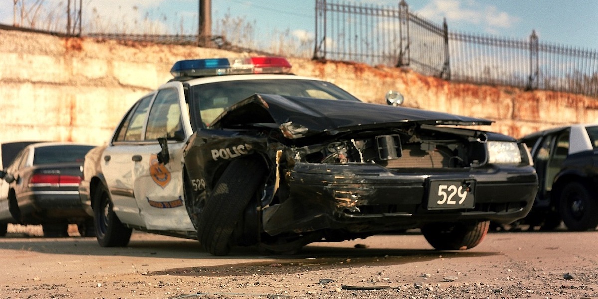 Police Car After Accident